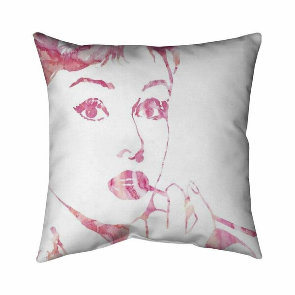 Begin Home Decor 20 x 20 in. Glamor Audrey Hepburn-Double Sided Print Indoor Pillow 5541-2020-FI19-2